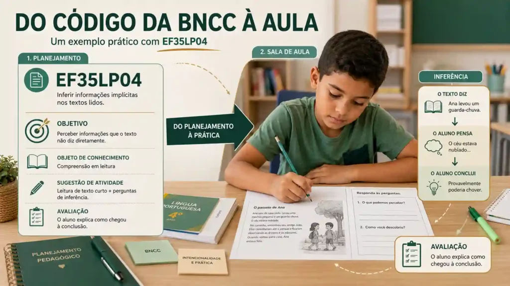 Exemplo de planejamento do 4º ano a partir da habilidade EF35LP04 da BNCC