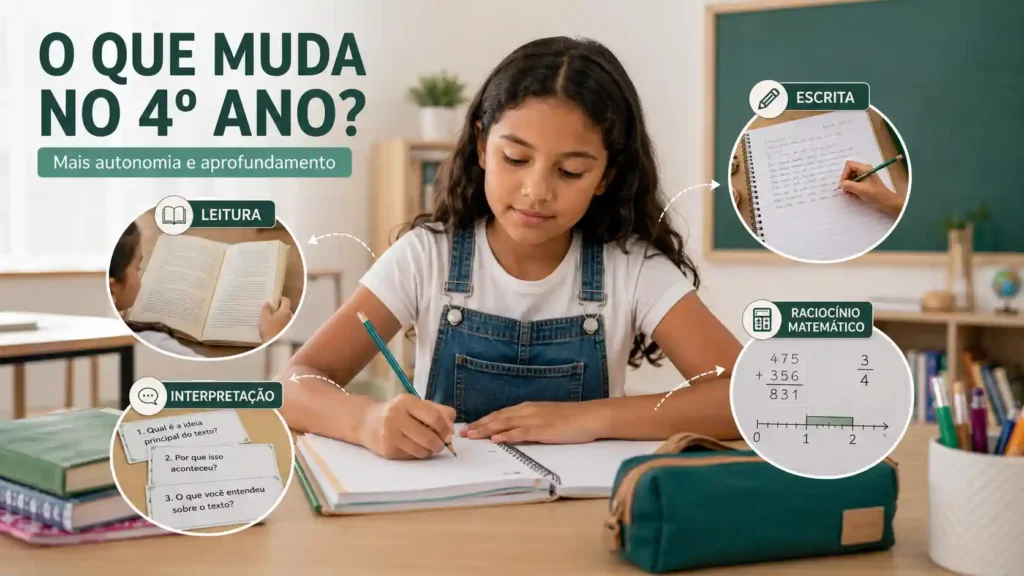 O que muda no 4º ano: mais autonomia, interpretação e aprofundamento das aprendizagens